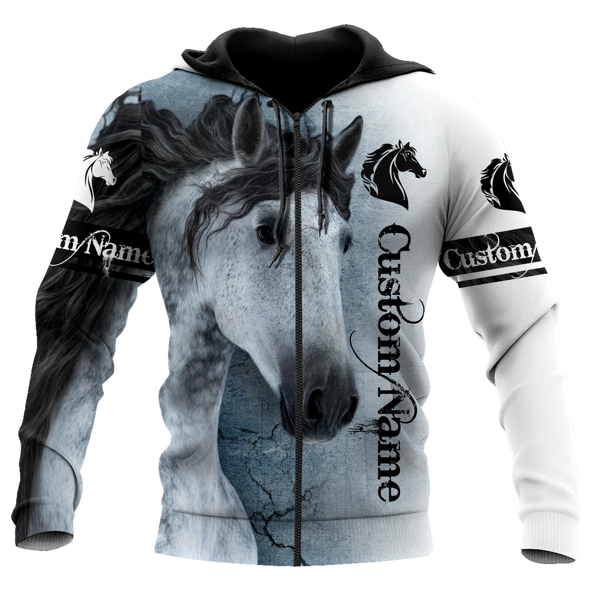 Horse Hoodie For Horse Inspired Streetwear Holidays And Comfortable Outfits