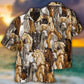 Vintage Horse Unique Hawaiian Shirt Pattern View For Relaxed Warm Weather Outfits