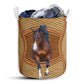 Horse 4 Line Rattan Handmade Laundry Basket For Bathroom Bedroom Storage