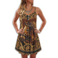 Horse Vintage V-Neck Sleeveless Cami Dress For Travel And Comfortable Summer Styling