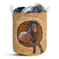 Horse Bamboo Wave Style Laundry Basket For Bathroom Bedroom Storage