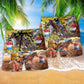 Horse Barrel Racing Beach Shorts Pattern Detail For Relaxed Weekends And Warm Weather Wardrobe