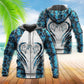 Beautiful Blue Horse Hoodie For Country Lifestyle Outdoor Trips And Relaxed Everyday Wear