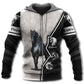 Black Horse Love Hoodie For Country Lifestyle Outdoor Trips And Relaxed Everyday Wear