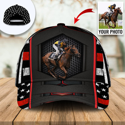Horse Custom Photo Personalized Classic Cap For Beach Outings Holidays And Thoughtful Everyday Style