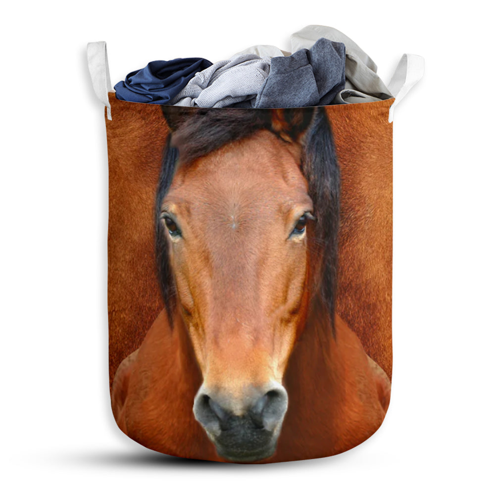 Horse Face And Butt Laundry Basket For Bathroom Bedroom Storage
