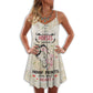 Horse Hoof Prints On My Heart V-Neck Sleeveless Cami Dress For Beach Trips And Charming Warm Weather Outfits