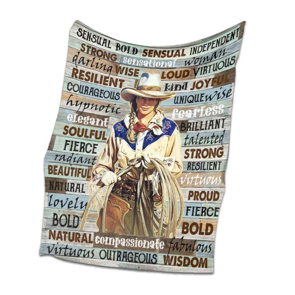 Horse I Am Beautiful Flannel Blanket For Cozy Bedroom Sofa Decor