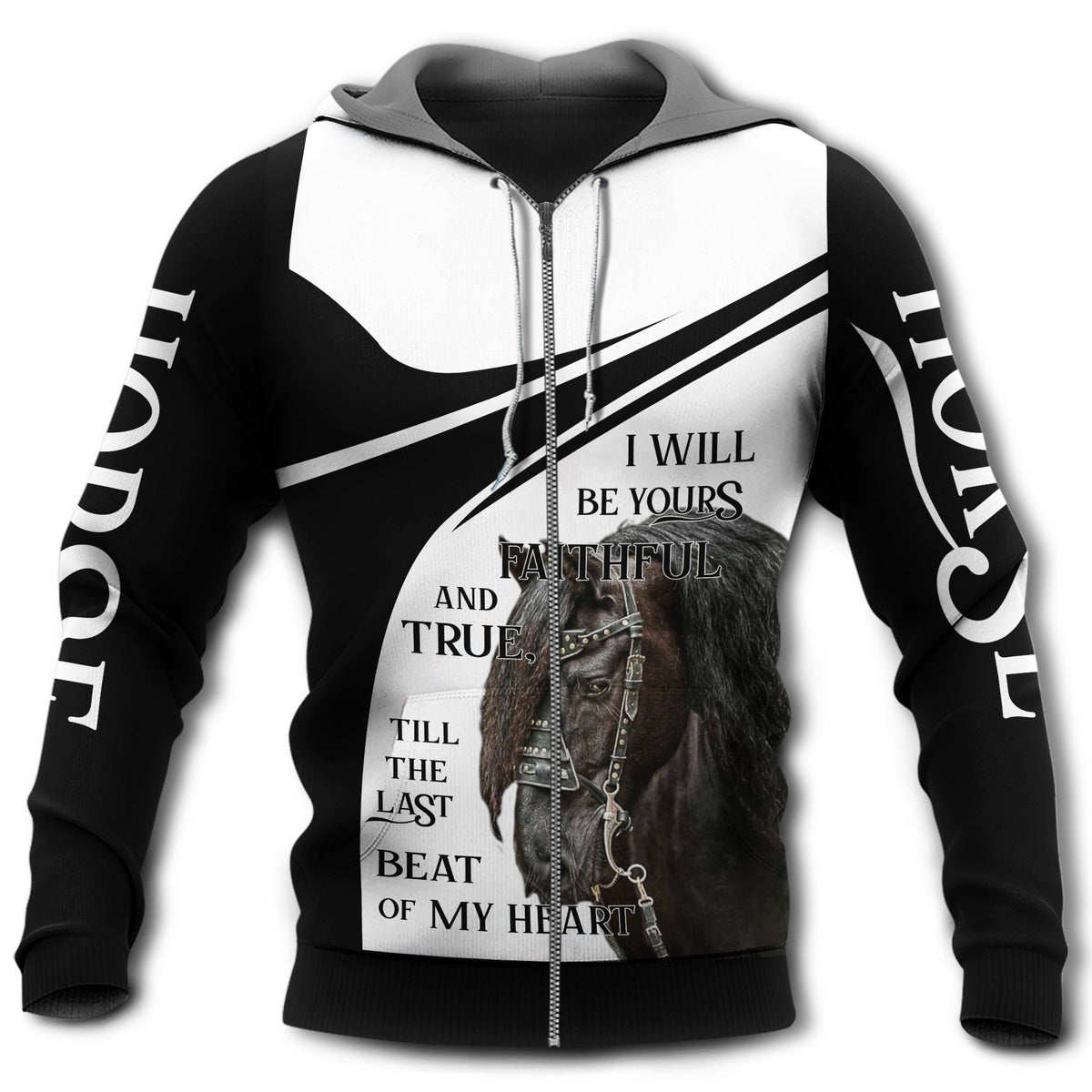 Horse Loyal Bond Hoodie For Horse Lovers Weekend Adventures And Relaxed Daily Style
