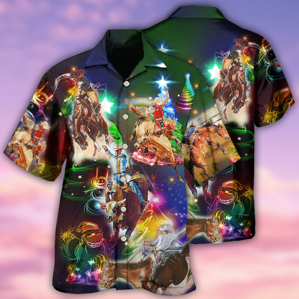 Horse Legacy Rodeo Hawaiian Shirt For Coastal Adventures And Warm Weather Wear