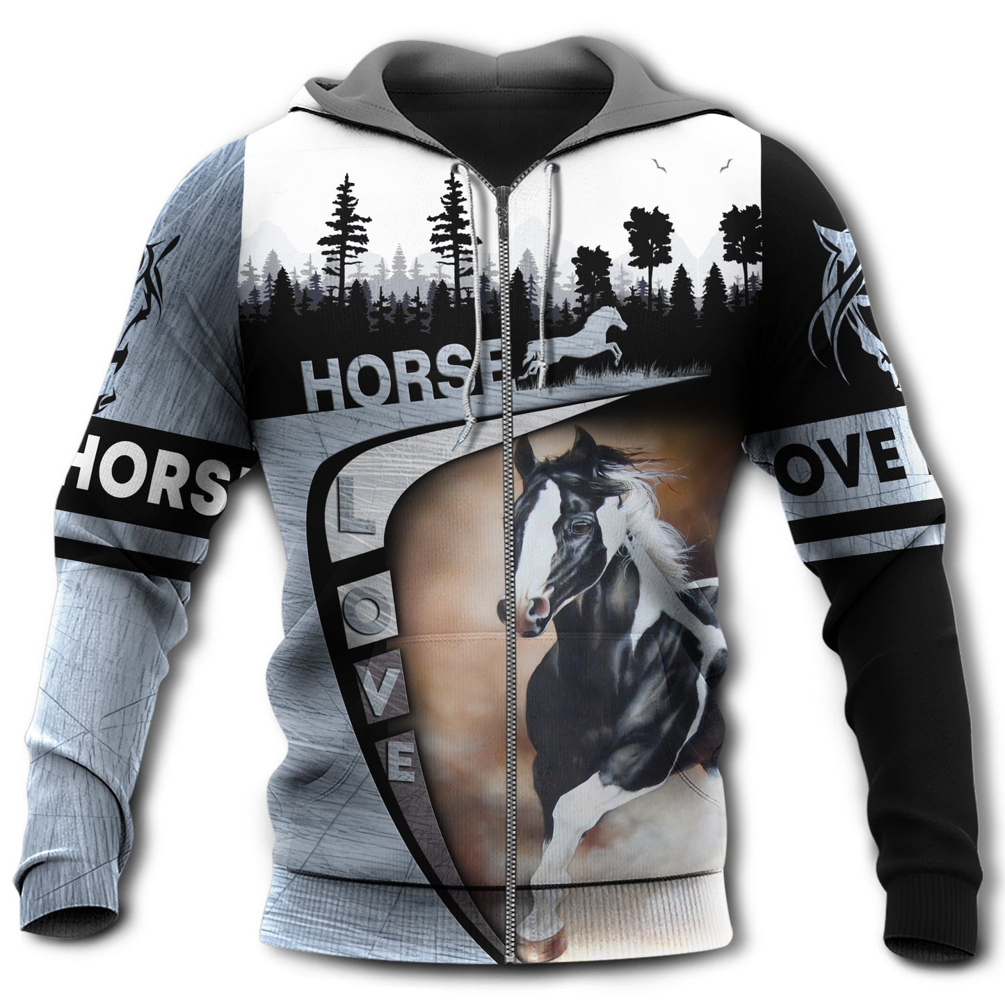 Beautiful Horse Love Racing Hoodie For Rustic Travel Casual Adventures And Gift Giving