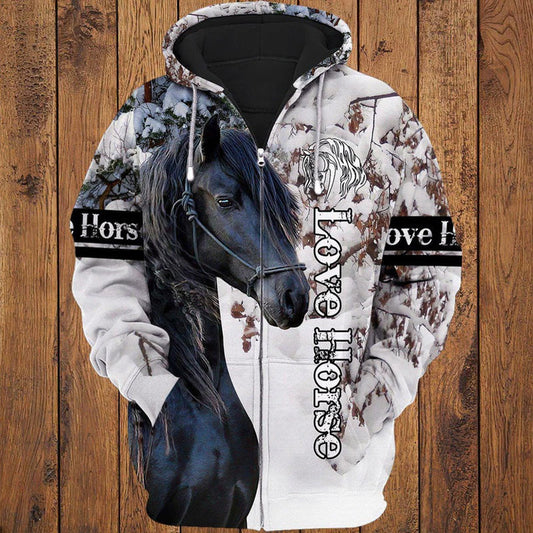 Horse Lover Forever Hoodie For Western Casual Wear Travel And Thoughtful Gifting