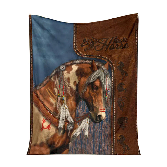 Horse Lovers Horse Pattern Flannel Blanket For Cozy Bedroom Sofa Decor