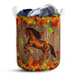 Horse Maple Nice Leaves Laundry Basket For Bathroom Bedroom Storage