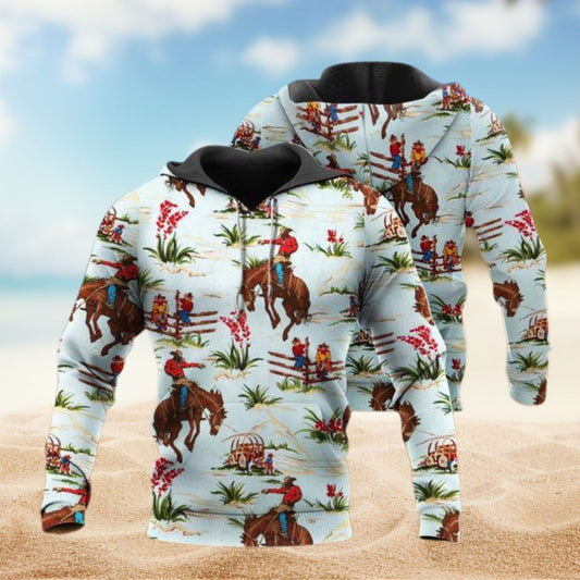 Horse Meadow Lover Hoodie For Rustic Casual Looks Outdoor Events And Comfortable Layering