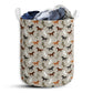 Horse Pattern Laundry Basket For Bathroom Bedroom Storage