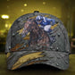 Horse Racing Crack Pattern Classic Cap For Outdoor Events Beach Travel And Relaxed Daily Style