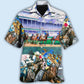 Horse Racing Amazing Hawaiian Shirt For Summer Vacation And Beach Travel