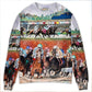 Horse Racing Wild Power Sweater For Casual Styling Weekend Outings And Creative Gift Giving