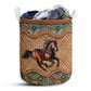 Horse Rattan Mandala Type Laundry Basket For Bathroom Bedroom Storage