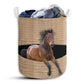 Horse Rope Line Classic Laundry Basket For Bathroom Bedroom Storage