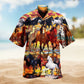 Summer Christmas Santa Beach Hawaiian Shirt Creative Print View For Warm Weather Events
