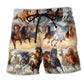 Horse Beach Shorts For Island Getaways And Bright Seasonal Outfits