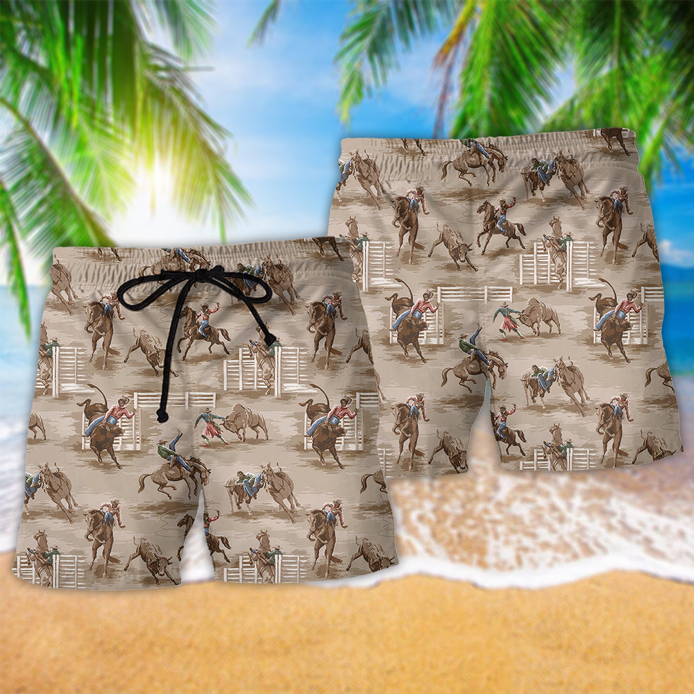 Horse Showjumping Lover Beach Shorts Design Detail For Nature Inspired Coastal Travel