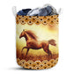 Horse Sunset Laundry Basket For Bathroom Bedroom Storage
