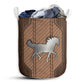 Horse Wood We Love Wood Laundry Basket For Bathroom Bedroom Storage