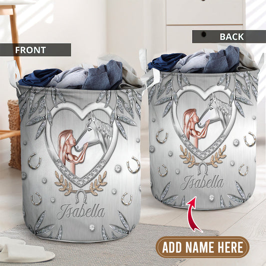 Horse Advice Cool Laundry Basket For Bathroom Bedroom Storage