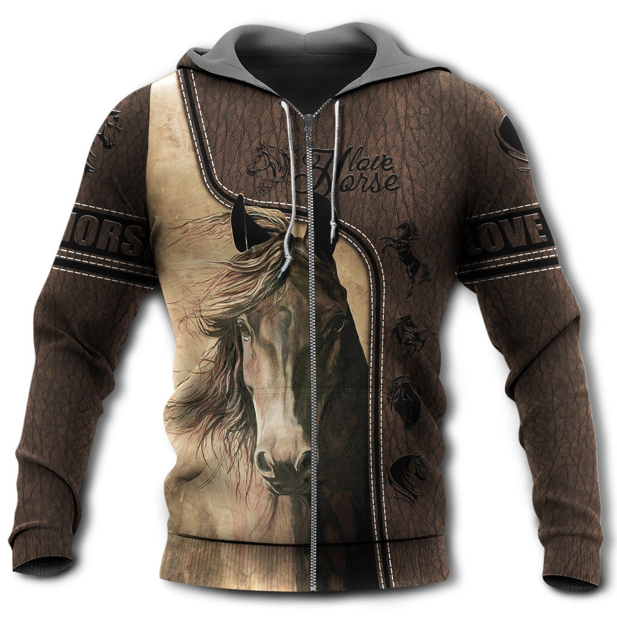 Horse Strength Inspirational Hoodie For Horse Lovers Weekend Adventures And Relaxed Daily Style