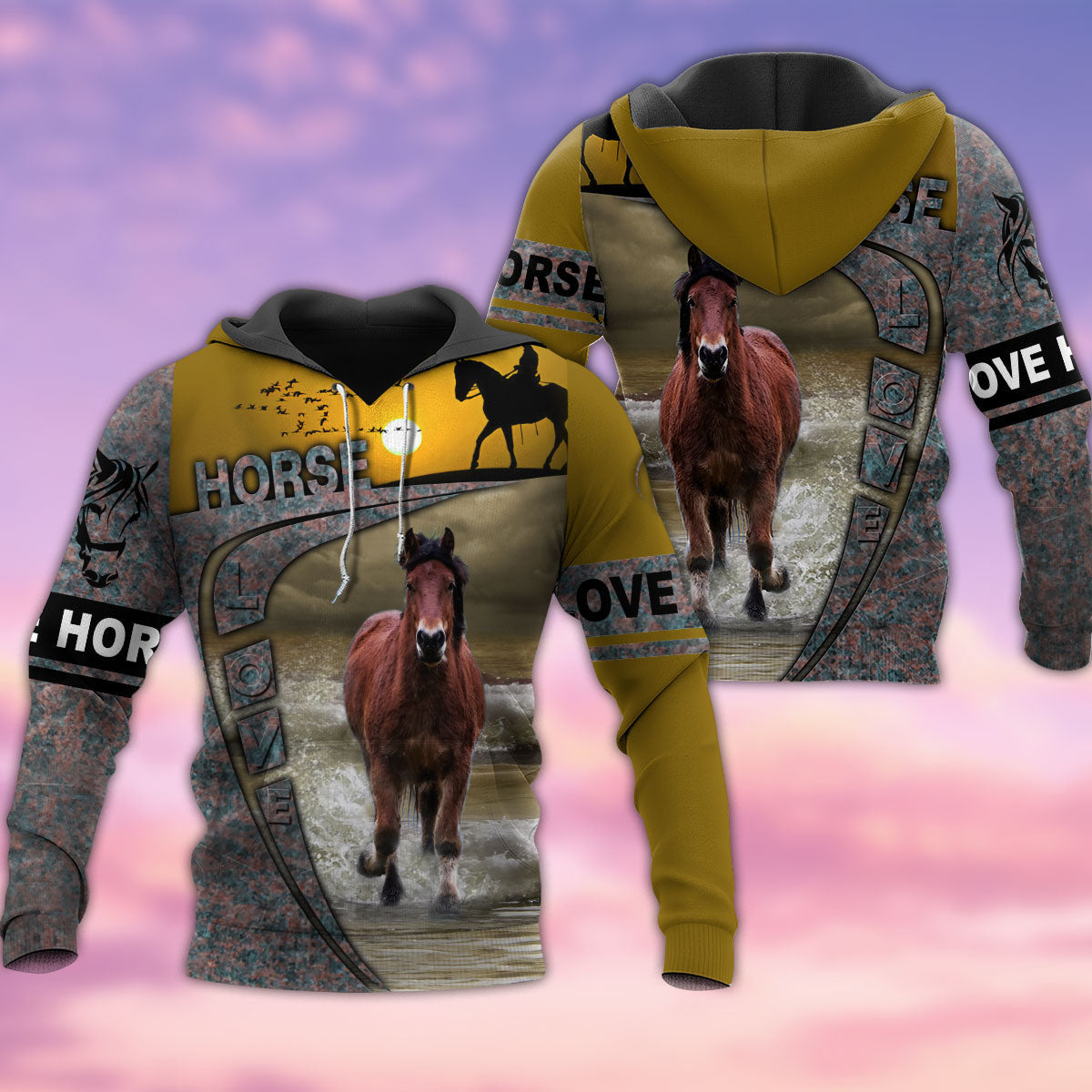 Horse Strength Inspirational Hoodie For Country Streetwear Outdoor Trips And Everyday Comfort