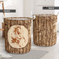 Horse Bark Wood Awesome Laundry Basket For Room Home Organizer