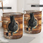 Horse Black Wood Vintage Laundry Basket For Room Home Organizer