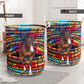 Horse Fabric Rainbow Color Laundry Basket For Room Home Organizer