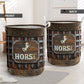 Horse Iron Vintage Laundry Basket For Room Home Organizer
