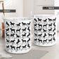 Horse Music Notes Style Laundry Basket For Room Home Organizer
