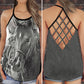 Horse Love And Life Grey Hollow Tank Top For Yoga Workouts And Casual Wear