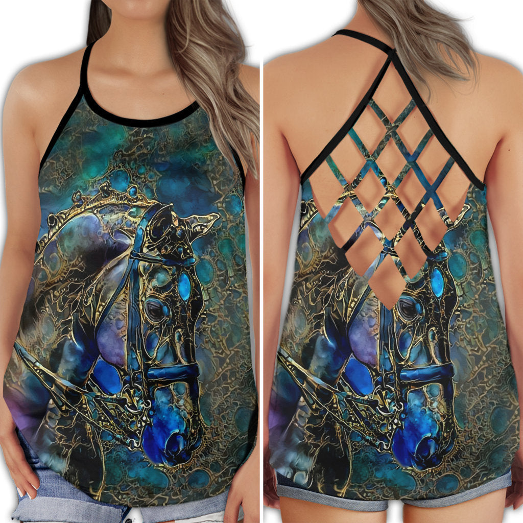 Horse Love And Life Jade Spirit Hollow Tank Top For Yoga Workouts And Festival Wear