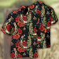 Floral Horseshoe Lucky Symbol Hawaiian Shirt For Beach Days, Summer Outings, And Thoughtful Gift Giving
