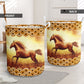 Horse Sunset Laundry Basket For Room Home Organizer