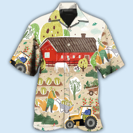 Creative Gardening Nature Hawaiian Shirt For Creative Weekends, Resort Travel, And Comfortable Summer Style