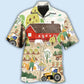 Artistic Gardening Hawaiian Shirt With Detailed Graphic For Resort Travel Summer Outings And Casual Gatherings