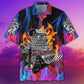 Hot Rod Fire Hawaiian Shirt Pattern View For Relaxed Warm Weather Outfits