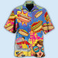Creative Hot Dog Pop Hawaiian Shirt For Island Vacations, Resort Wear, And Relaxed Seasonal Style