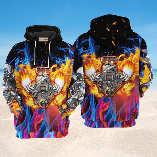 Classic Hot Rod Hoodie For Garage Life Weekend Travel And Comfortable Streetwear