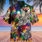 Christmas Hot Rod Hawaiian Shirt With Detailed Graphic For Tropical Getaways Outdoor Fun And Everyday Wear