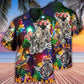 Christmas Hot Rod Hawaiian Shirt With All Over Print For Tropical Getaways Outdoor Fun And Everyday Wear