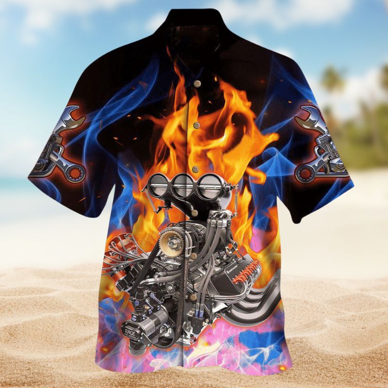 Retro Hot Rod Hawaiian Shirt For Beach Days, Summer Outings, And Thoughtful Gift Giving